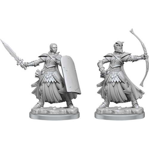 WZK77004 Pathfinder Legendary Cuts Painted Miniatures: Female Human Champion published by WizKids Games