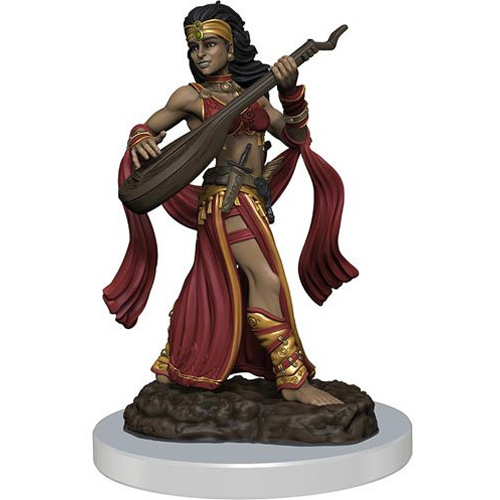 WZK77518S Pathfinder Deep Cuts Painted Miniatures: Female Human Bard published by WizKids Games
