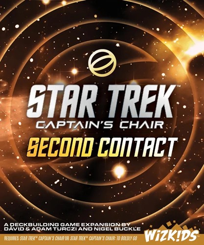 WZK87635 Star Trek: Captain's Chair Card Game: Second Contact Expansion published by WizKids Games
