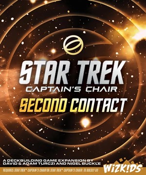 WZK87635 Star Trek: Captain's Chair Card Game: Second Contact Expansion published by WizKids Games