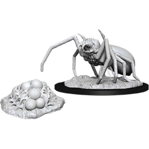 WZK90077S Dungeons And Dragons Nolzur's Marvelous Unpainted Minis: Giant Spider And Egg Clutch published by WizKids Games