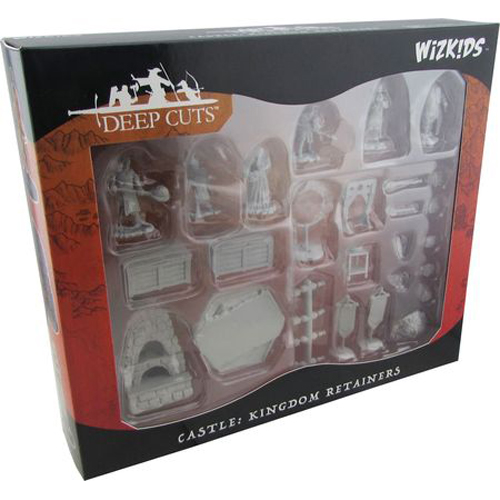 WZK90121 Pathfinder Deep Cuts Unpainted Miniatures: Towns People - Castle Retainers published by WizKids Games