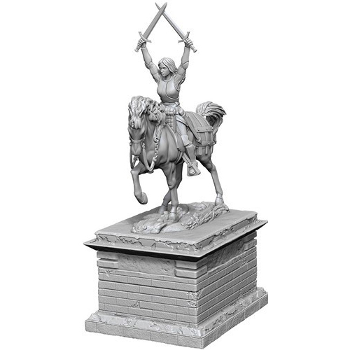 WZK90210S Pathfinder Deep Cuts Unpainted Miniatures: Heroic Statue 2 published by WizKids Games