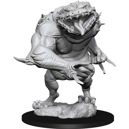 WZK90212S Dungeons And Dragons Nolzur's Marvelous Unpainted Minis: Blue Slaad published by WizKids Games