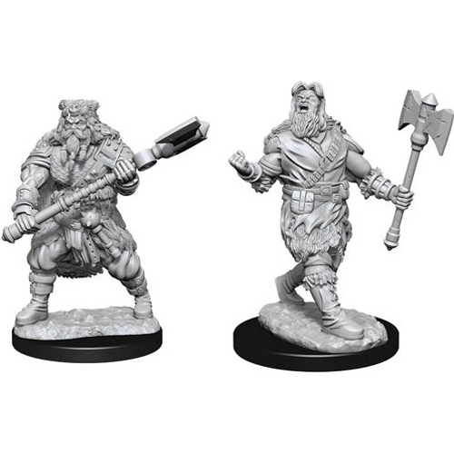 WZK90224S Dungeons And Dragons Nolzur's Marvelous Unpainted Minis: Human Barbarian Male published by WizKids Games