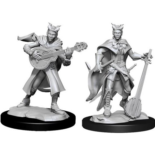 WZK90226S Dungeons And Dragons Nolzur's Marvelous Unpainted Minis: Tiefling Bard Female published by WizKids Games