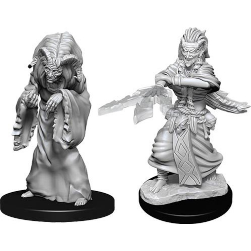 WZK90239S Dungeons And Dragons Nolzur's Marvelous Unpainted Minis: Night Hag And Dusk Hag published by WizKids Games