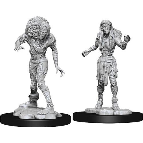 WZK90242S Dungeons And Dragons Nolzur's Marvelous Unpainted Minis: Drowned Assassin And Drowned Ascetic published by WizKids Games