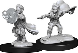 2!WZK90260S Pathfinder Deep Cuts Unpainted Miniatures: Halfling Wizard Male published by WizKids Games