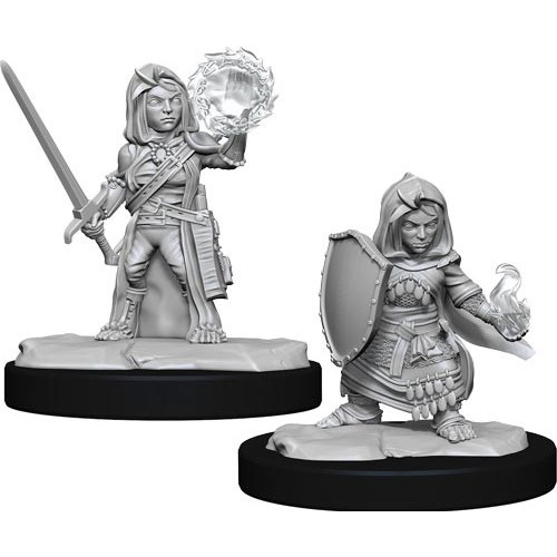 Pathfinder Deep Cuts Unpainted Miniatures: Halfling Cleric Female