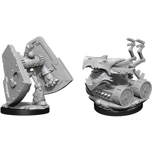 WZK90314S Dungeons And Dragons Nolzur's Marvelous Unpainted Minis: Stone Defender And Oaken Bolter published by WizKids Games