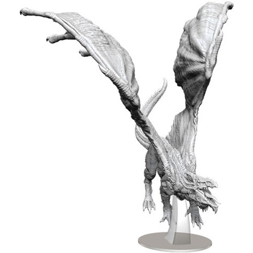 WZK90325 Dungeons And Dragons Nolzur's Marvelous Unpainted Minis: Adult White Dragon published by WizKids Games
