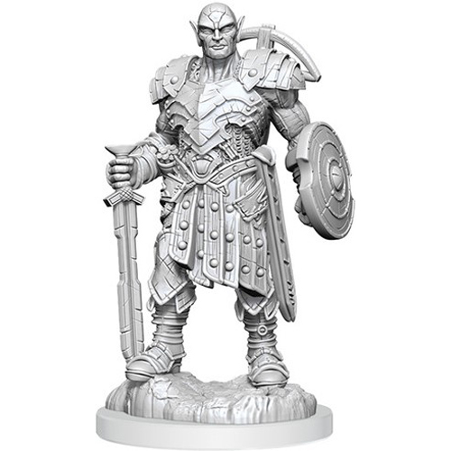 WZK90402S Dungeons And Dragons Nolzur's Marvelous Unpainted Minis: Earth Genasi Fighter published by WizKids Games