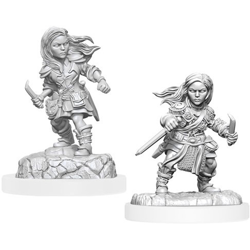 WZK90403S Dungeons And Dragons Nolzur's Marvelous Unpainted Minis: Halfling Rogue Female published by WizKids Games