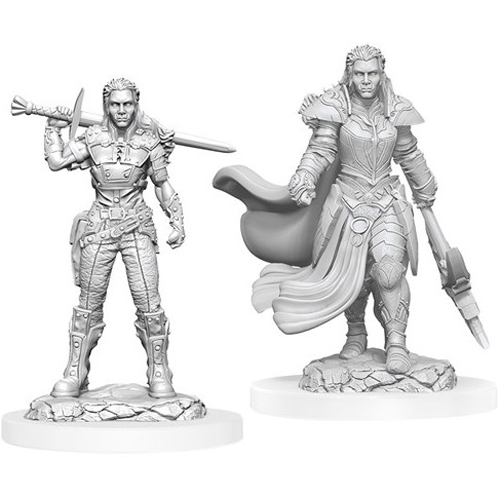 WZK90405S Dungeons And Dragons Nolzur's Marvelous Unpainted Minis: Orc Fighter Female published by WizKids Games