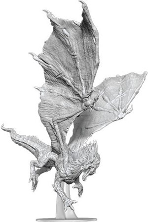 WZK90575 Dungeons And Dragons Nolzur's Marvelous Unpainted Minis: Adult Green Dragon published by WizKids Games