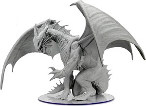 2!WZK90606 Dungeons And Dragons Nolzur's Marvelous Unpainted Minis: Gargantuan Bahamut published by WizKids Games