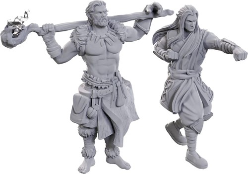 WZK90695 Dungeons And Dragons Nolzur's Marvelous Unpainted Minis: Archdruid And Martial Arts Adept published by WizKids Games