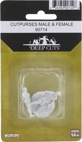 WZK90714 Pathfinder Deep Cuts Unpainted Miniatures: Cutpurses Male And Female published by WizKids Games