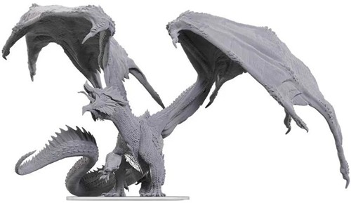WZK90774 Dungeons And Dragons Nolzur's Marvelous Unpainted Minis: Adult Red Dragon Tyrant published by WizKids Games