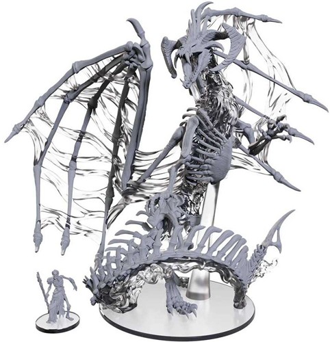 WZK90797 Dungeons And Dragons Nolzur's Marvelous Unpainted Minis: Black Dracolich published by WizKids Games