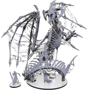 WZK90797 Dungeons And Dragons Nolzur's Marvelous Unpainted Minis: Black Dracolich published by WizKids Games