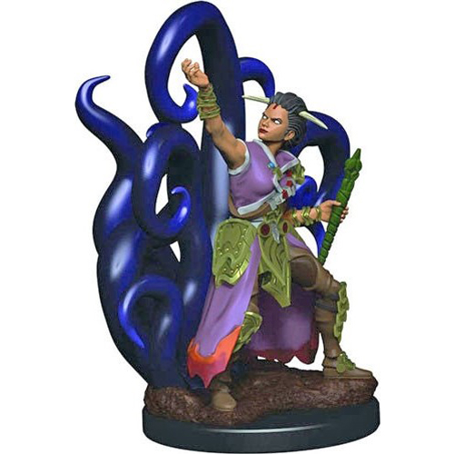 WZK93018S Dungeons And Dragons: Human Female Warlock Premium Figure published by WizKids Games