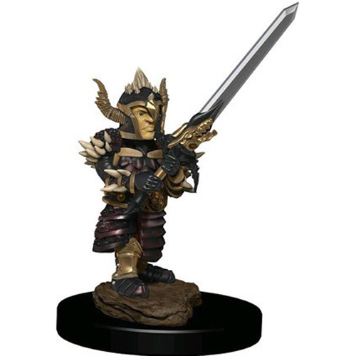 WZK93047S Dungeons And Dragons: Halfling Fighter Male Premium Figure published by WizKids Games