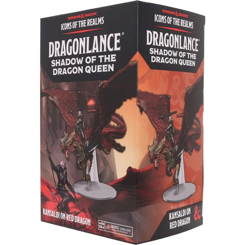 WZK96225 Dungeons And Dragons: Dragonlance Shadow Of The Dragon Queen Kansaldi On Red Dragon published by WizKids Games