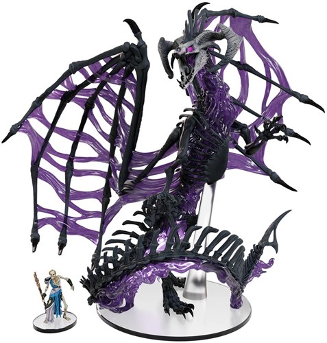 WZK96322 Dungeons And Dragons: Black Dracolich Boxed Miniature published by WizKids Games
