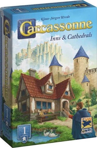 ZMGCARCAEXP2501 Carcassonne Board Game Expansion: Inns And Cathedrals (2025 Refresh) published by Z-Man Games