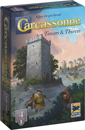 ZMGCARCAEXP2504 Carcassonne Board Game Expansion: Towers And Thieves (2025 Refresh) published by Z-Man Games